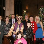 Graham Houghton, Penny Evans, Cllr Ben Adams and members of the Tamworth Pantomime Company